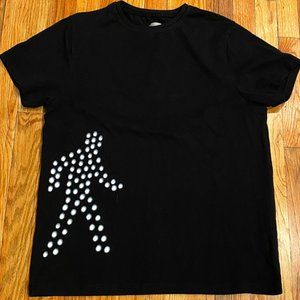 Italian Made Crow Philosophy Black T-Shirt Size Large